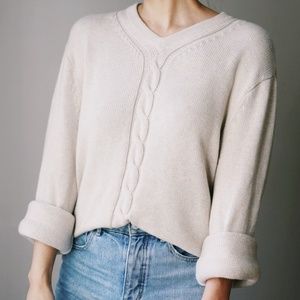 100% Cotton Oversized Sweater Oat